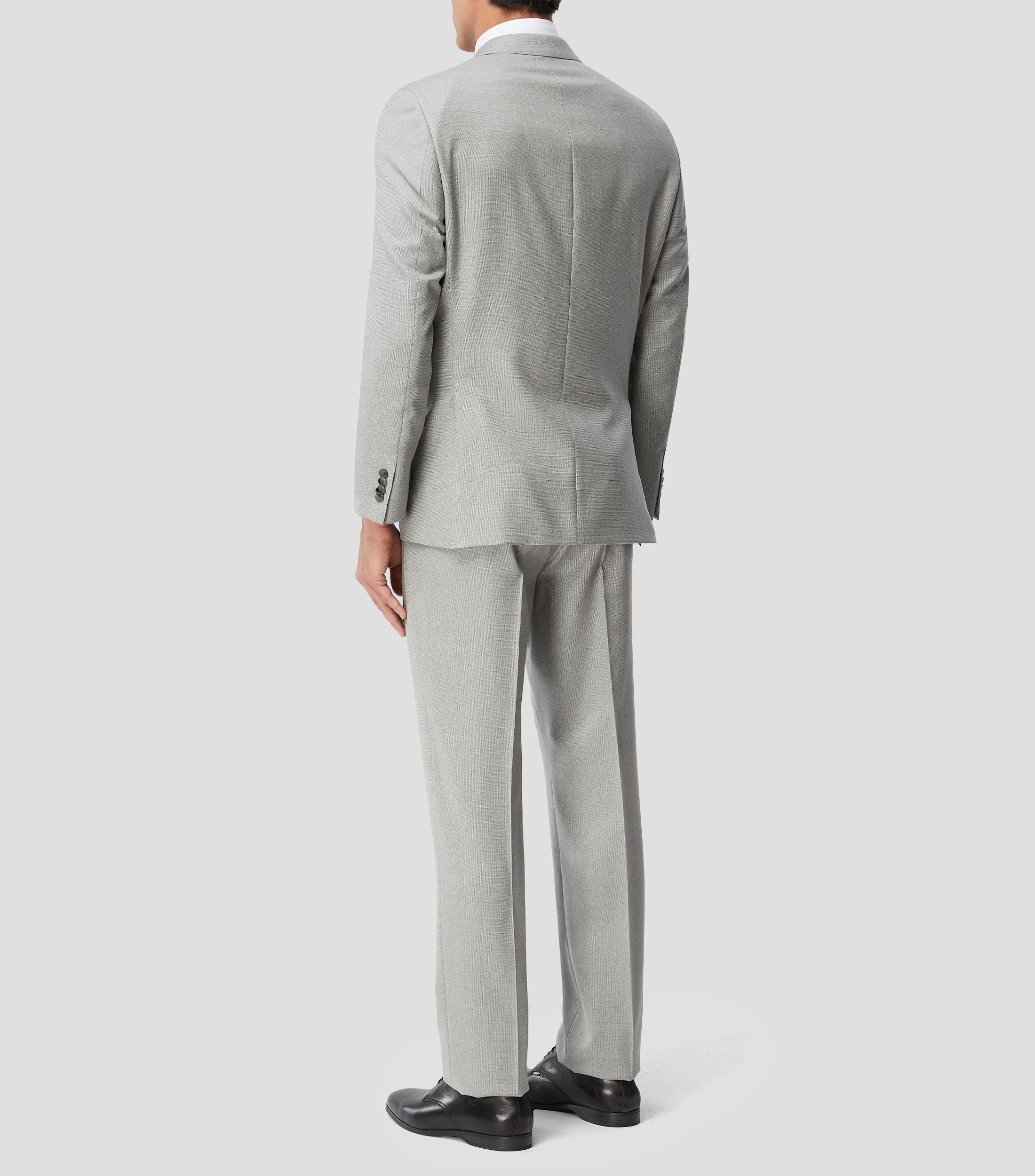Traje de lana corte regular jaspeado Hombre